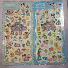 正規品　プチドロップステッカー ディズニー　ミッキーフレンズ　2種