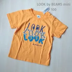 100cm☆LOOK BEAMS mini Tシャツ トップス オレンジ 山吹色のサムネイル