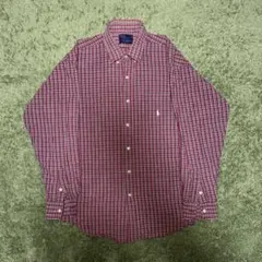 Polo by Ralph Lauren 赤 チェック 長袖シャツ ポロ