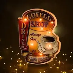 Newネオン祭セール最安値セール/コーヒー LEDレトロネオンサイン アメリカk