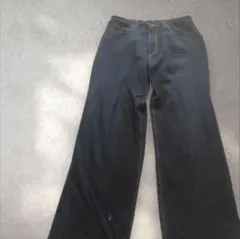 UNIQLO ダークブルー ストレートデニム 76 ユニクロレディースジーンズ