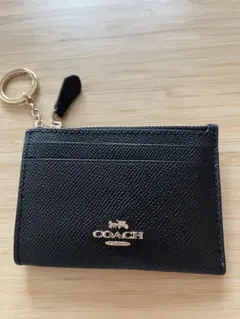 COACH 黒 レザー コインケース