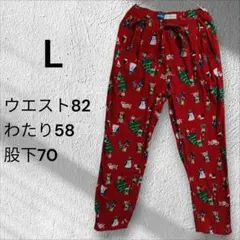 海外古着 ネルパンツ クリスマス OLDNAVY L