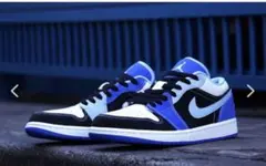 NIKE AIR JORDAN1 LOW "WHITE/BLACK/BLUE"のサムネイル