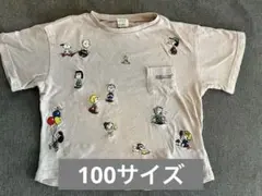 スヌーピー 刺繍 Tシャツ 100cmのサムネイル
