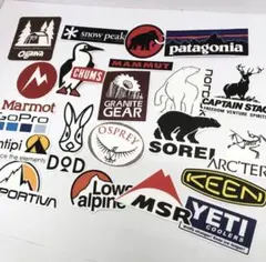 アウトドア ステッカー キャンプ パタゴニア スノーピーク ム1119C