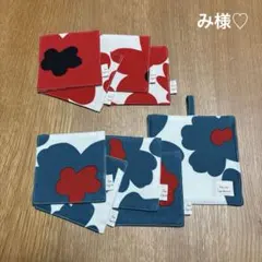 み様専用ハンドメイドコースター4枚andコースター4枚＆ポットマット北欧 お花柄