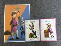 ズートピア2 入場者特典 クリスマス限定 ニック ジュディ　映画　ポストカード