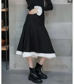 ドノバン　ノワールスカート　フレアスカート ブラック