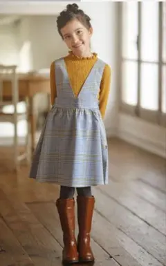 組曲　Chocolat de check　可愛いワンピース　120