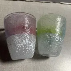 ガラスコップ×2