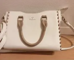 2way ショルダーバッグ ハンドバッグ ホワイト ベージュのサムネイル