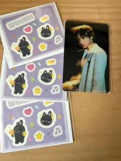 WONBIN ステッカーセットとフォトカード