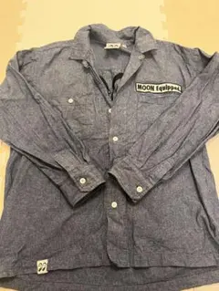 MOON Equipped 長袖シャツ Mサイズ ブルー系