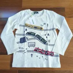 ☆新品未使用☆タグ付き　クレードスコープ　120 ロングTシャツ 長袖　電車