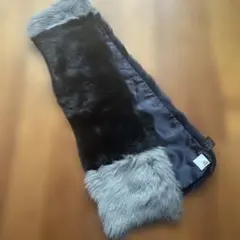 IRIS & INK 100％シープスキン　ブラック/ネイビー