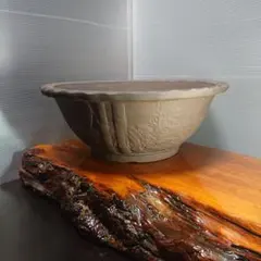 盆栽鉢　平田美芸　落款 美芸　盆栽　小品鉢　釘彫 泥鉢 盆栽鉢 平田美芸 落款 美芸 盆栽 小品鉢 釘彫 泥鉢 【公式通販】