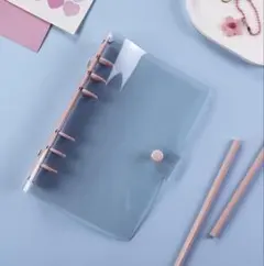 A6 バインダー　ファイル　リフィル　推し活　透明　厚手　カラー　シール帳