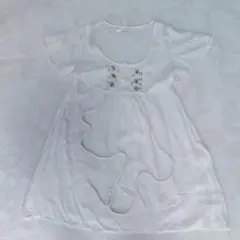 mysty woman 刺繍チュニックワンピ インド製 M ホワイトのサムネイル