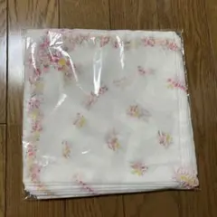 花柄ホワイトハンカチ 10枚セット