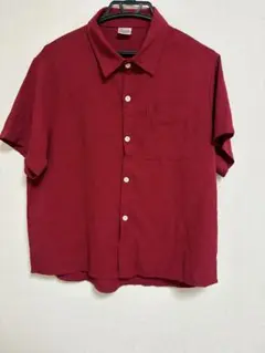 えんじ色　シャツ　140