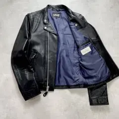 極美品/限定コラボ✨Schott×EDIFICE ダブルライダースジャケット Sのサムネイル