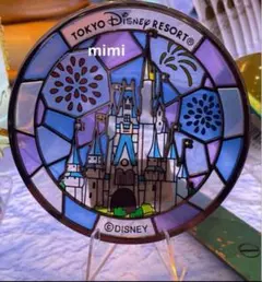 新品未使用　ディズニー　シンデレラ城　ガラス　コースター