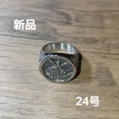 メンズ 聖ミカエル シグネットリング 印台 アメカジ