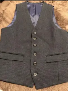 【年末年始値下げ中】KAZUTAKA KATOH スーツベスト ダークブルー