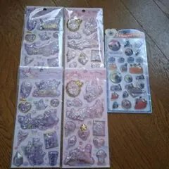 マイメロとクロミキラキラカプセルシールとスンスンうるちゅるシール