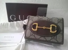 ★GUCCI グッチ ホースビット GGスプリーム コンパクトウォレット 財布★