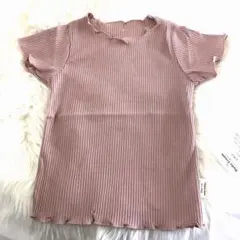 【新品】韓国 こども服 女の子 無地 Tシャツ フリル シンプル 通気性 姉妹