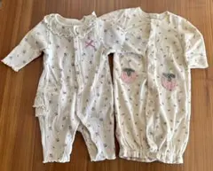 【美品】ベビー服2点セット　2WAYオール&ロンパース　50-70㎝