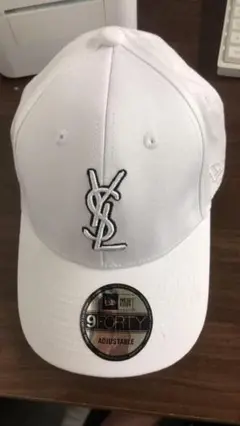 【美品】YSL ホワイト 9FORTY キャップ