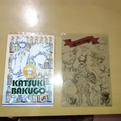 僕のヒーローアカデミア 爆豪勝己 文房具カフェ ポストカード2種類
