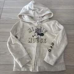 ミニーマウス フード付きパーカー 100cm GAP ベージュ