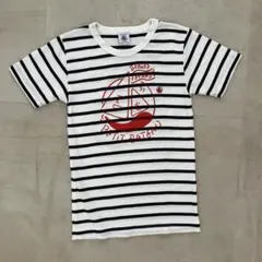 未使用⭐️プチバトー白と黒のストライプYu Nagaba 半袖Ｔシャツ 8ansのサムネイル