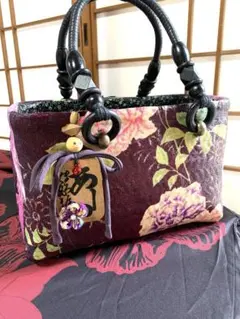 一閑張りかごバッグハンドメイド　牡丹　美品　華やか　浴衣にも 一閑張りかごバッグハンドメイド 牡丹 美品 華やか 浴衣にも - メルカリ