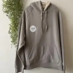 【新品】DISCUS 裏起毛スウェットプルパーカー　グレイッシュベージュ