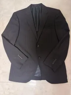 【紳士服】ビジネススーツ ダークグレー ストライプジャケット