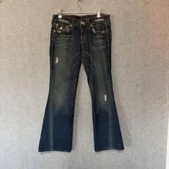 True Religion デニム JOEY BIG T ブラック W28 - メルカリ