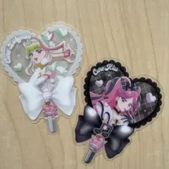 『キミとアイドルプリキュア』キミと応援♪うちわ型クリアカード　2枚セット