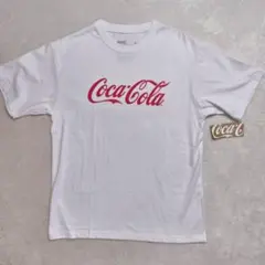 コカ・コーラ デカロゴ Tシャツ S ホワイト 新品未使用 タグ付き 企業Tのサムネイル