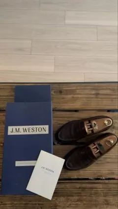 【美品】J.M.WESTON 180 シグニチャーローファー ブラウン 5Dのサムネイル