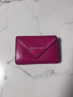BALENCIAGA 三つ折り財布 メタリックピンク バレンシアガ - メルカリ
