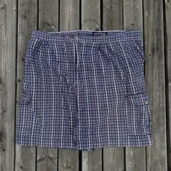 90s check wide cargo shorts チェック ショーツのサムネイル