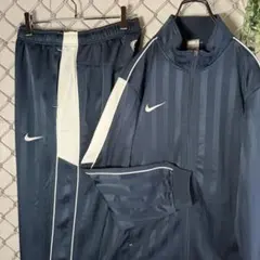 00s NIKE セットアップ トラックジャケット スウッシュロゴ刺繍 L程