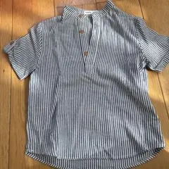 SHEIN ストライプ ハーフボタン Tシャツ EU 128