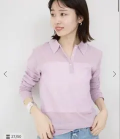 SLOBE IENA スローブイエナ ウォッシャブルニット ポロシャツ SLOBE IENA（スローブイエナ）の「ウォッシャブル ニット ポロシャツ