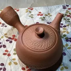 陶芸 手作り陶器 大きな朱泥急須 - メルカリ